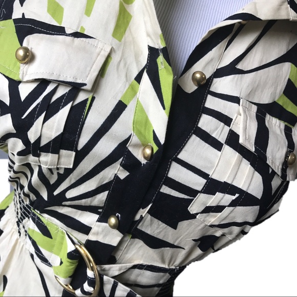 Rampage safari Halter button down top - Picture 5 of 5